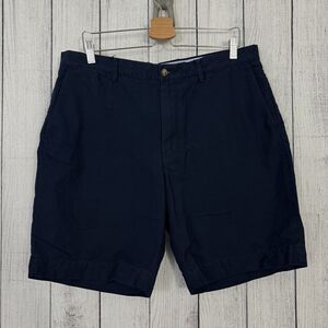 Polo Ralph Lauren Men's W35 Navy Blue Classic Fit Cotton Bermuda Shorts